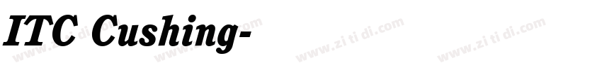 ITC Cushing字体转换